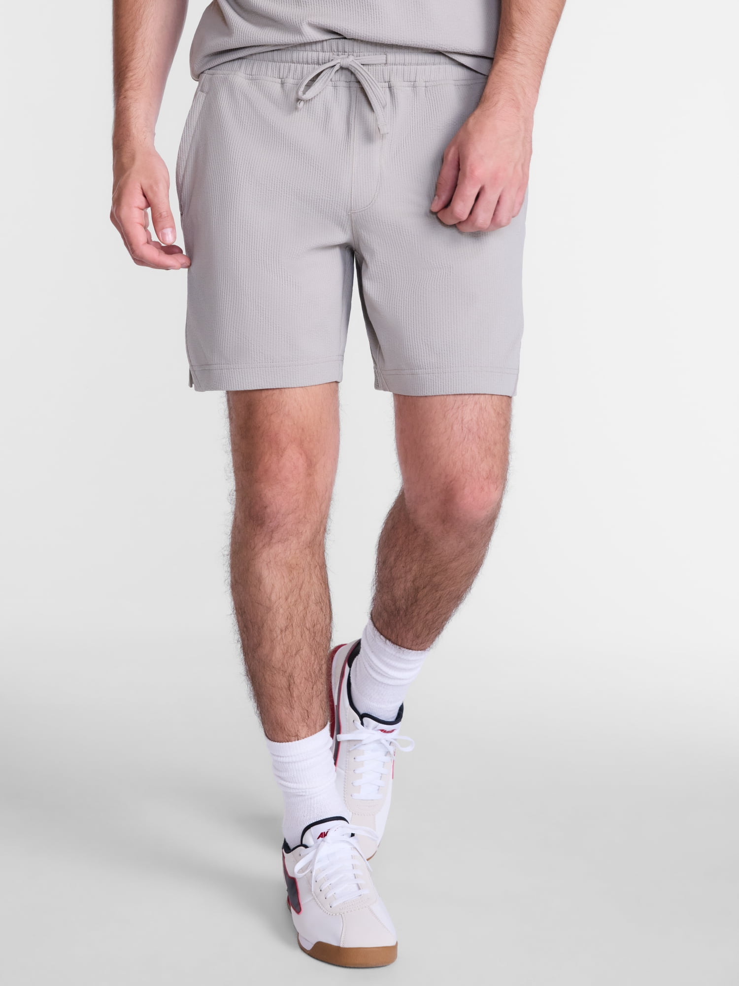 Avia Men's and Big Men's Seersucker Shorts, 7" Inseam, Sizes XS-5XB