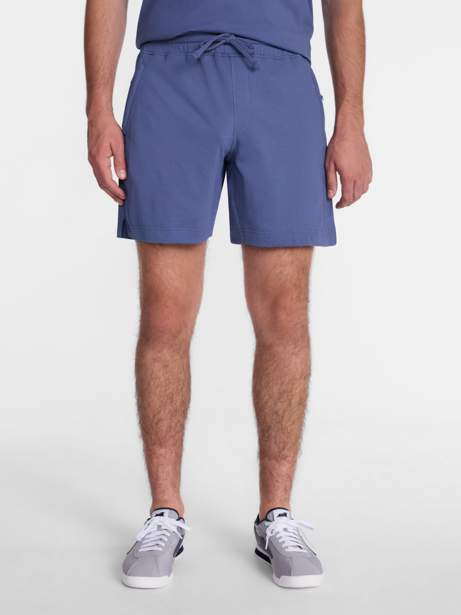 Avia Men's and Big Men's Seersucker Shorts, 7" Inseam, Sizes XS-5XB