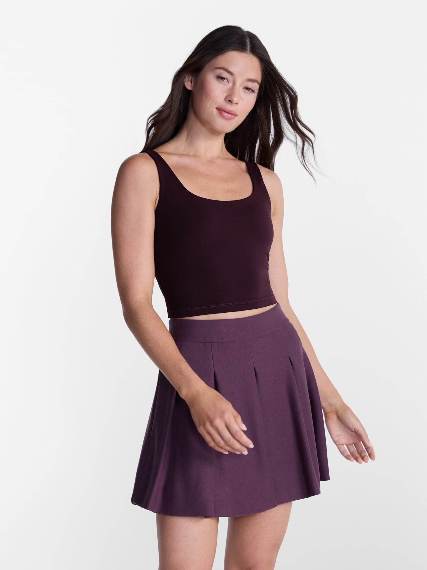 Avia Women's and Women's Plus SoftSculpt Cropped Tank Top, Size XS-4X