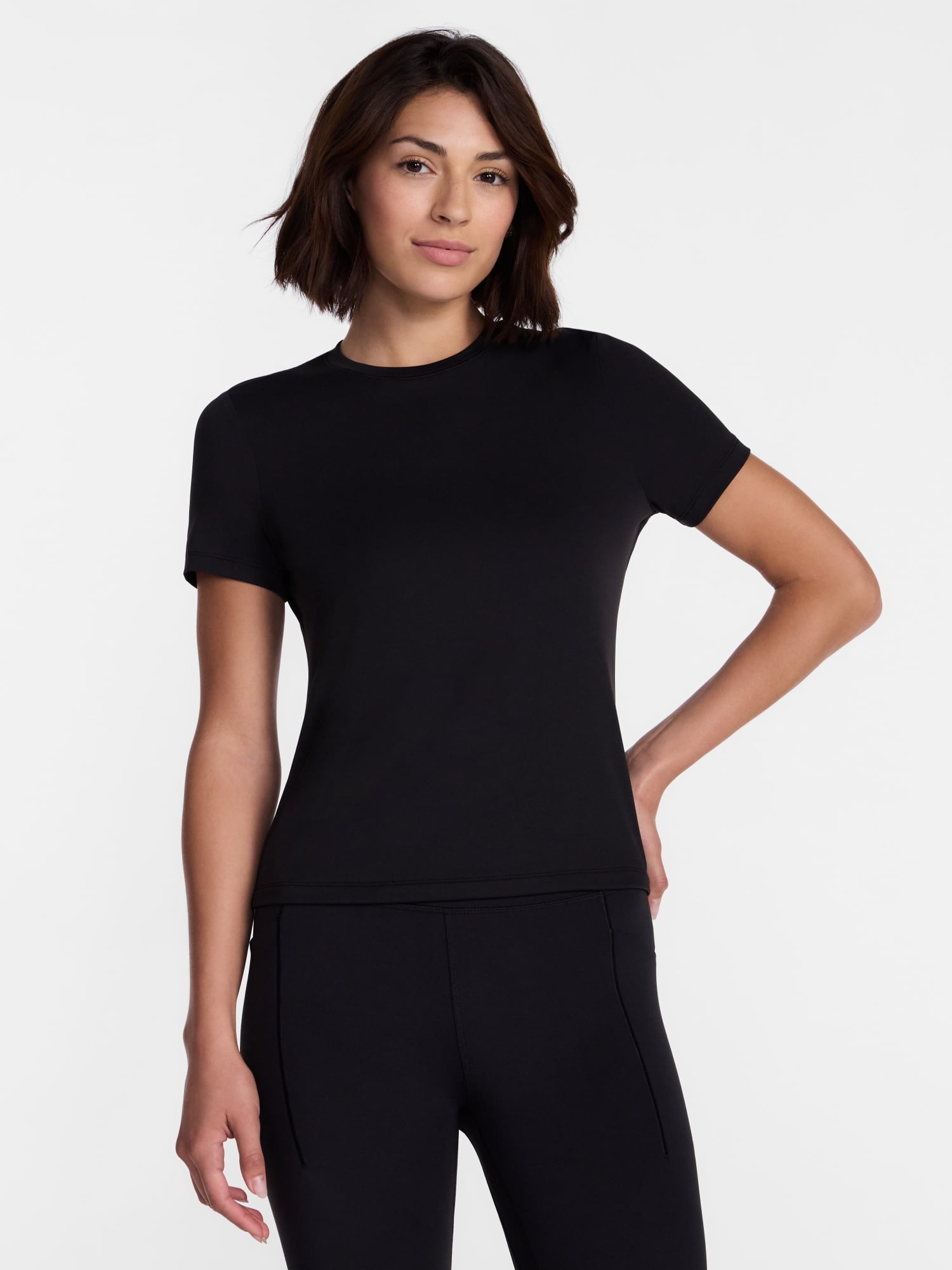 Avia Women's and Women's Plus SoftSculpt Tee with Short Sleeves, Sizes XS-4X