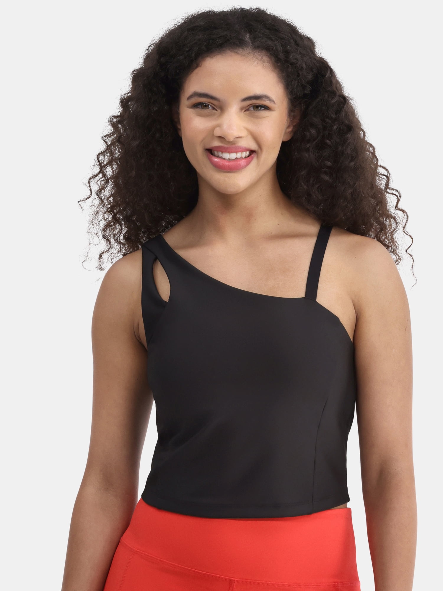 Avia Women's Shine Asymmetrical Bra Tank, Sizes XS-XXXL