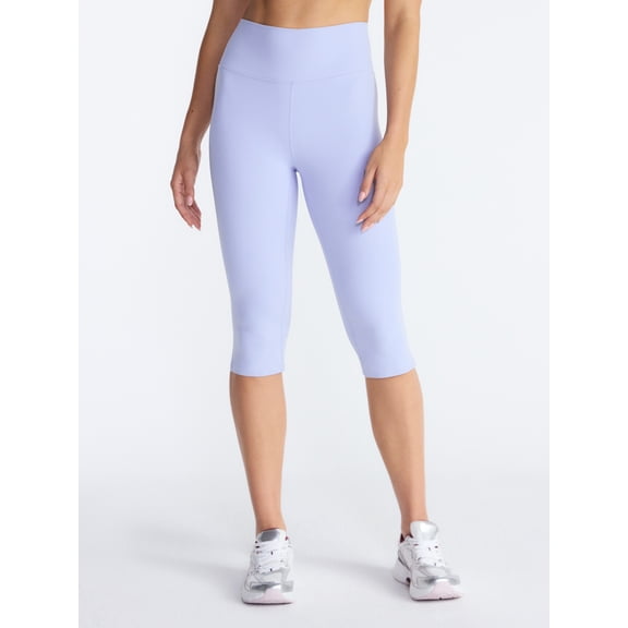 Avia Women's and Women's Plus SoftSculpt Capri Leggings, 16.5" Inseam, Sizes XS-4X