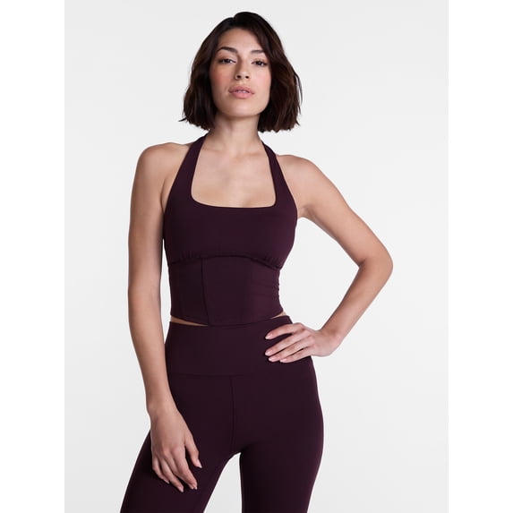 Avia Women's SoftSculpt Corset Halter Bra, Sizes XS-XXL