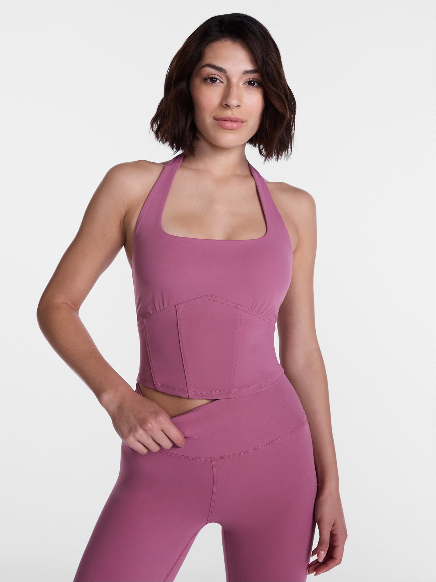 Avia Women's SoftSculpt Corset Halter Bra, Sizes XS-XXL