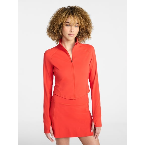 Avia Women's SoftSculpt Cropped Jacket, Sizes XS-XXXL