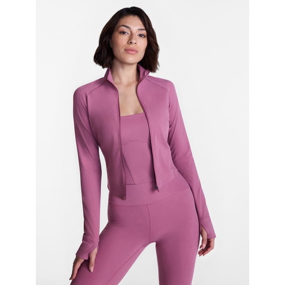 Avia Women's SoftSculpt Crop Jacket,Size XS-4X