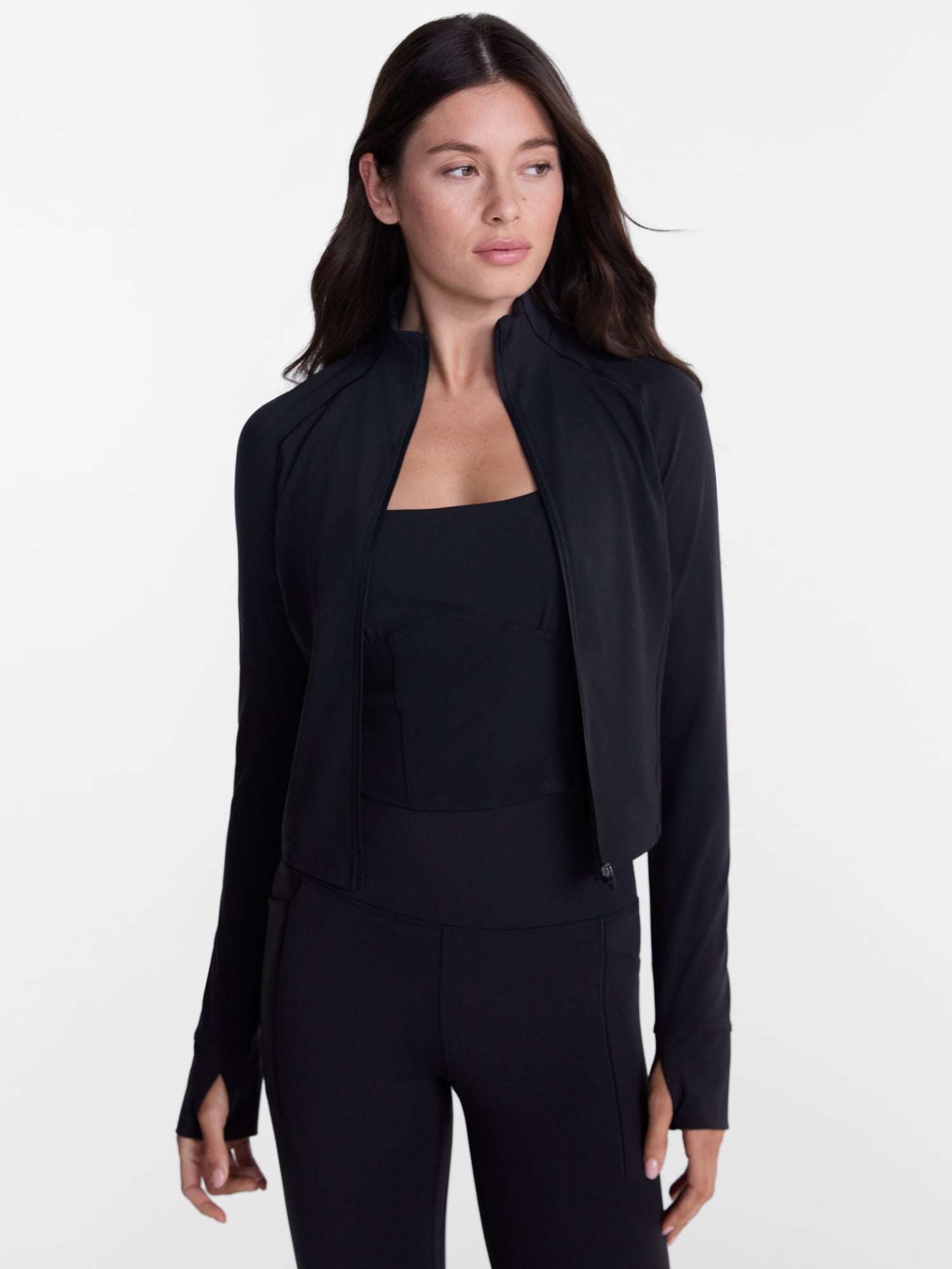 Avia Women's SoftSculpt Crop Jacket,Size XS-4X