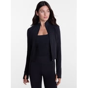 Avia Women s and Womens Plus SoftSculpt Crop Jacket, Sizes XS-4X