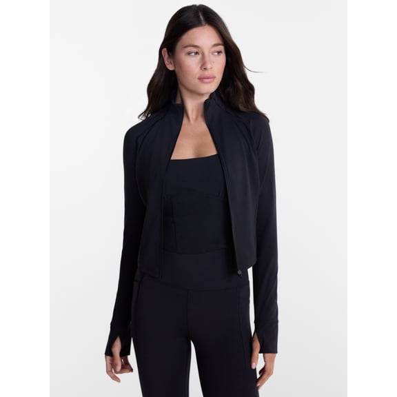 Avia Women’s and Women's Plus SoftSculpt Crop Jacket, Sizes XS-4X