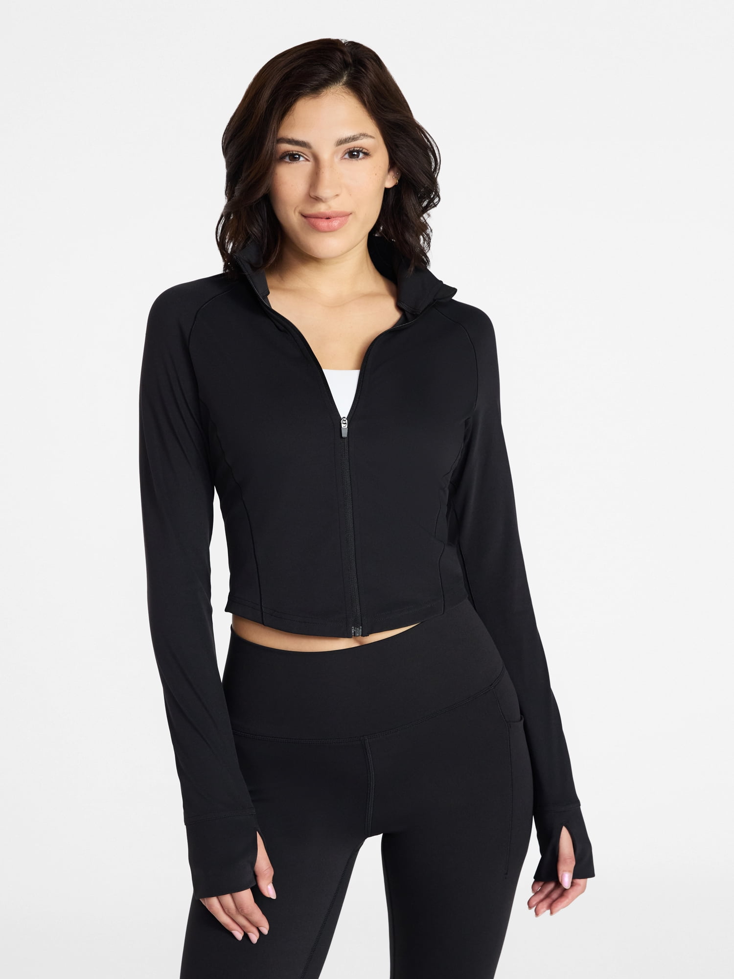 Avia Women's SoftSculpt Cropped Jacket, Sizes XS-XXXL