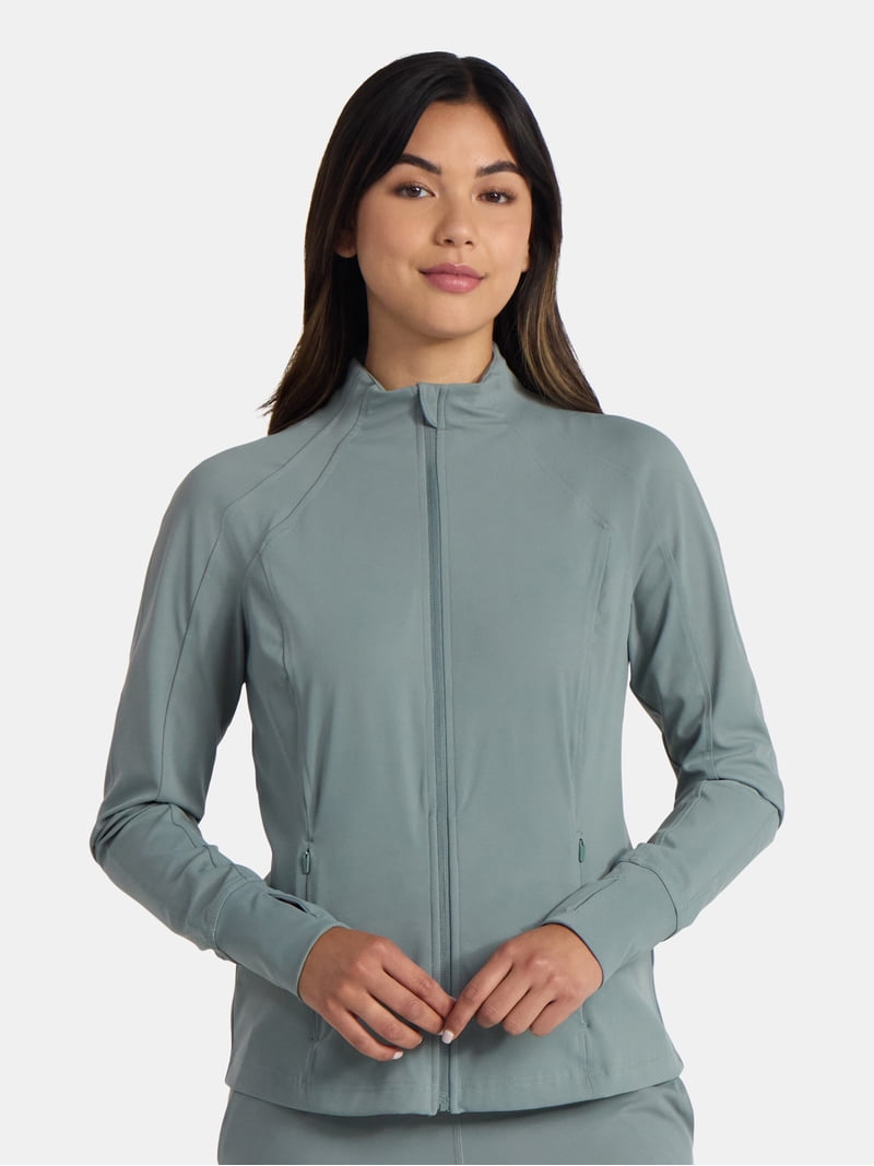Avia Women's and Women's Plus SoftSculpt Zip Up Active Jacket