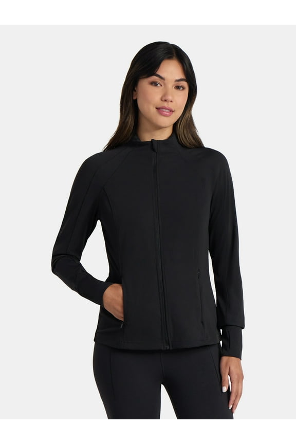 Women's and Women's Plus SoftSculpt Zip Up Active Jacket, Sizes XS-4X