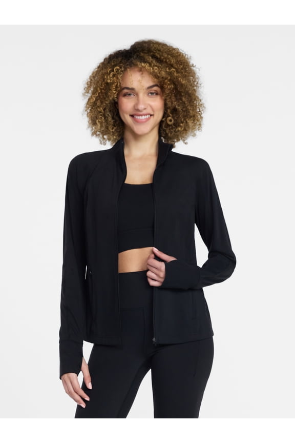 Women's and Women's Plus SoftSculpt Zip Up Active Jacket, Sizes XS-4X