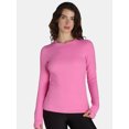 thumbnail image 1 of Avia Women's SoftSculpt Crewneck Tee with Long Sleeves, Sizes XS-XXXL, 1 of 5
