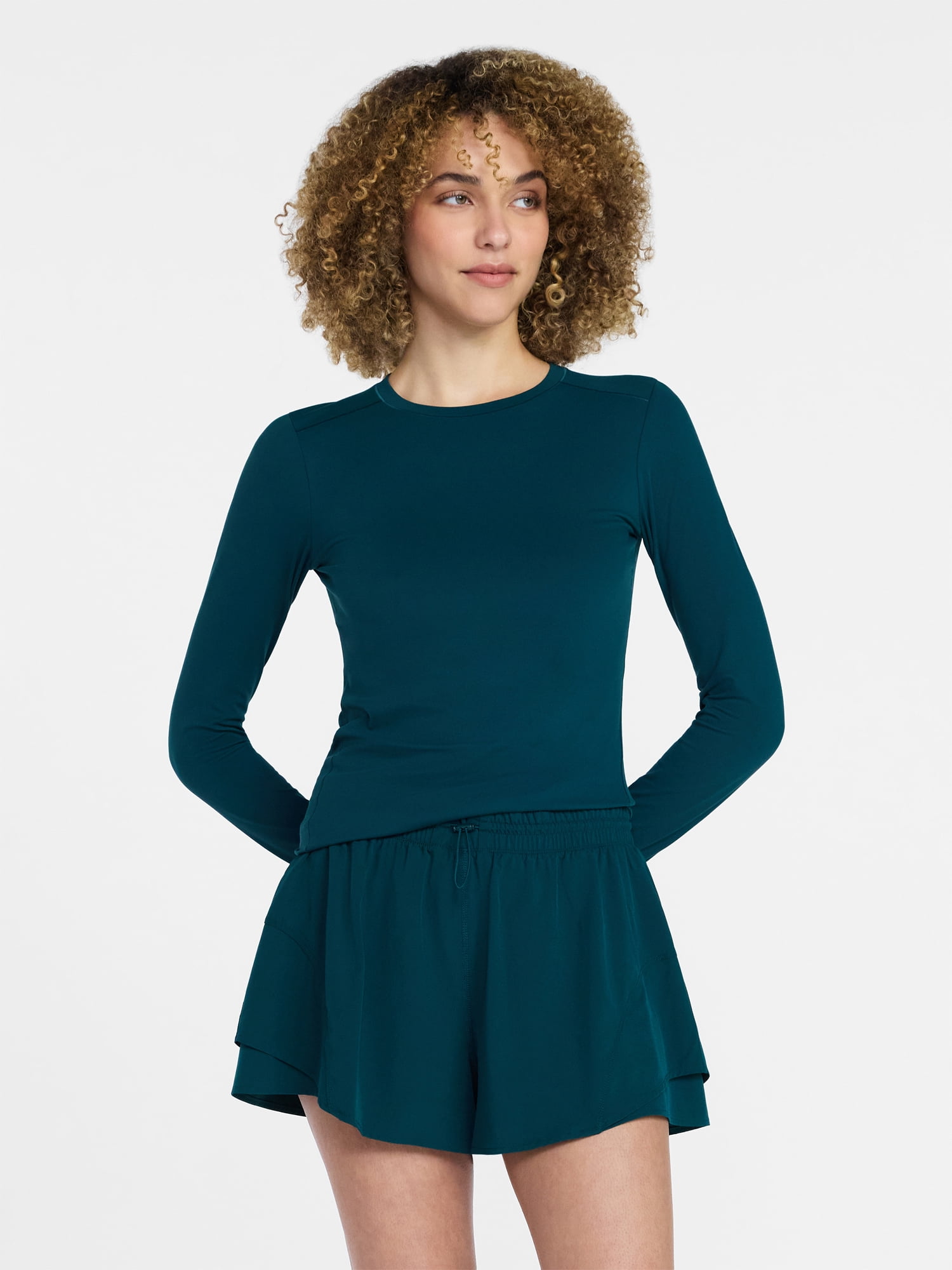Avia Women's and Women's Plus SoftSculpt Long Sleeve Tee, Sizes XS-4X