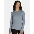 thumbnail image 1 of Avia Women's SoftSculpt Crewneck Tee with Long Sleeves, Sizes XS-XXXL, 1 of 5