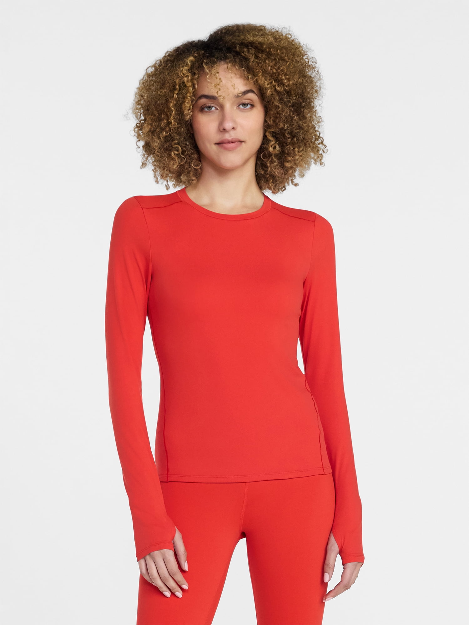Avia Women's and Women's Plus SoftSculpt Long Sleeve Tee, Sizes XS-4X