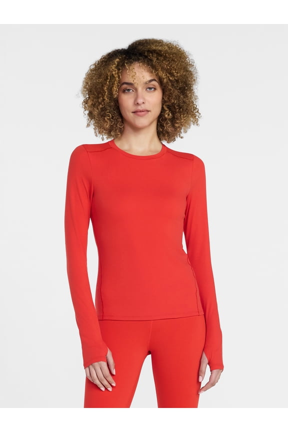 Women's and Women's Plus SoftSculpt Long Sleeve Tee, Sizes XS-4X