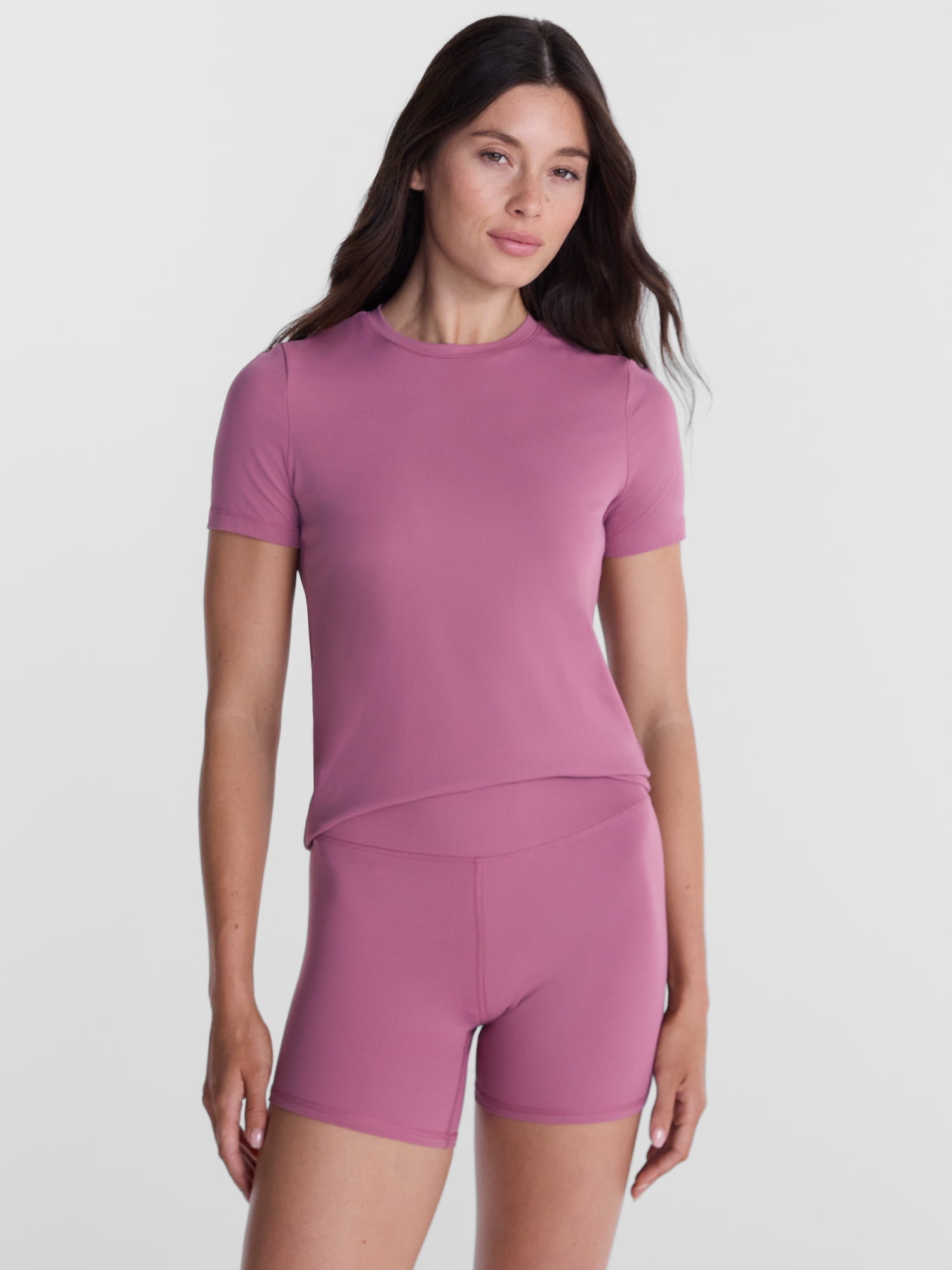 Avia Women's and Women's Plus SoftSculpt Tee with Short Sleeves, Sizes XS-4X