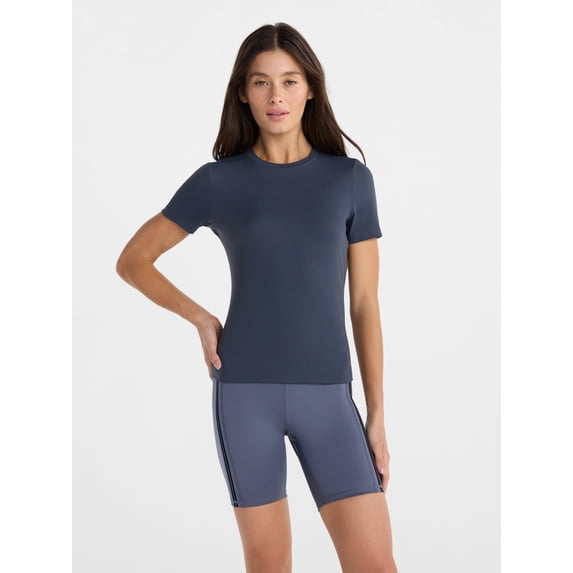 Avia Women's and Women's Plus SoftSculpt Tee with Short Sleeves, Sizes XS-4X