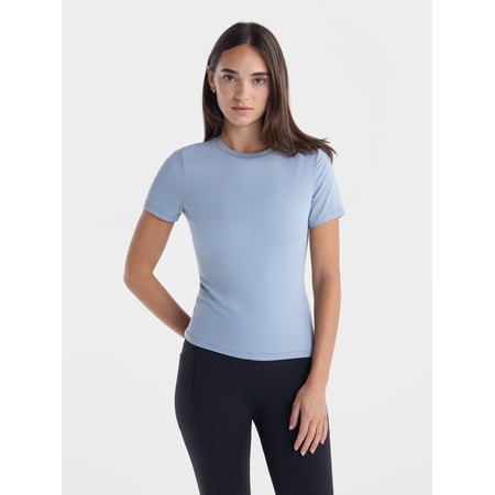 Avia Women's and Women's Plus SoftSculpt Tee with Short Sleeves, Sizes XS-4X