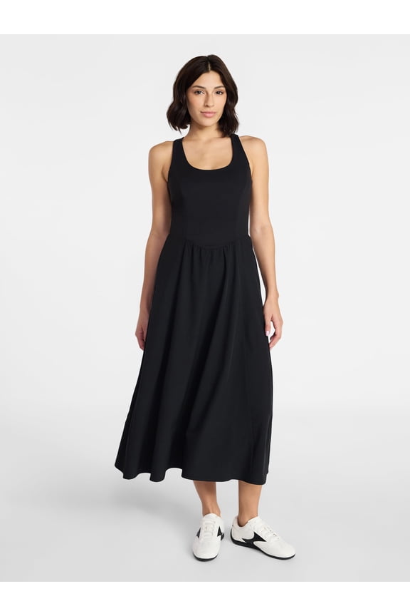 Women's Stretch Woven Dress, Sizes XS-XXXL