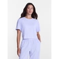 thumbnail image 1 of Avia Women's Cropped Boxy Tee with Short Sleeves, Sizes XS-XXXL, 1 of 6