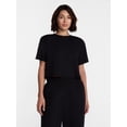 thumbnail image 1 of Avia Women's Cropped Boxy Tee with Short Sleeves, Sizes XS-XXXL, 1 of 6