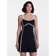 thumbnail image 1 of Avia Women's SoftSculpt Tipped Mini Dress, Sizes XS-XXXL, 1 of 6