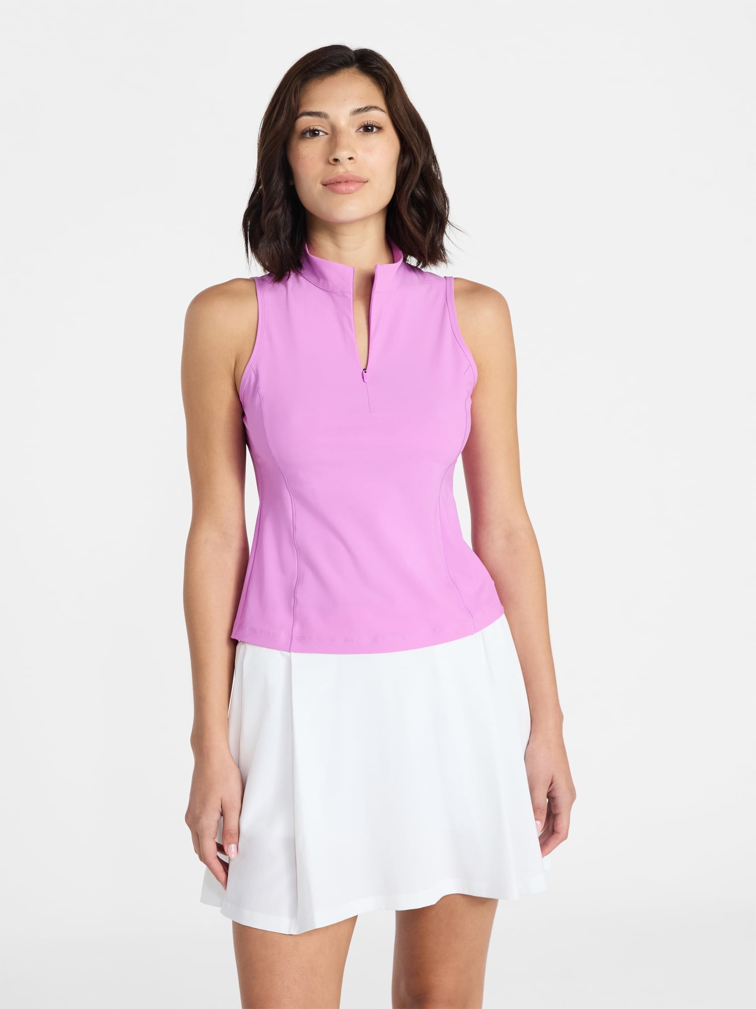 Avia Women's Tricot Half Zip Tank Top, Sizes XS-XXXL - Walmart.com