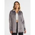 thumbnail image 1 of Avia Women's and Women's Plus Cord Velour Shacket, Sizes XS-4X, 1 of 6