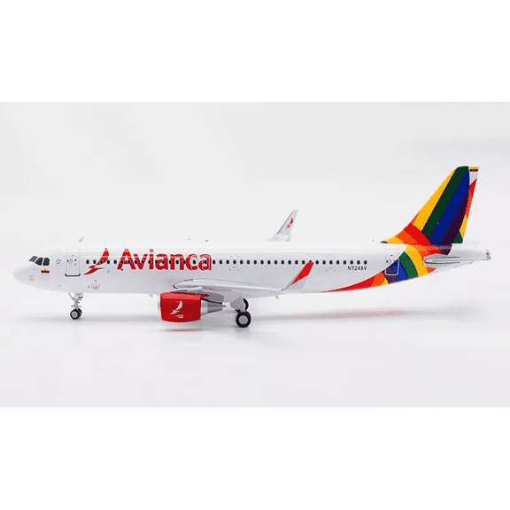 AVIANCA RAINBOW A320 N724AV with stand