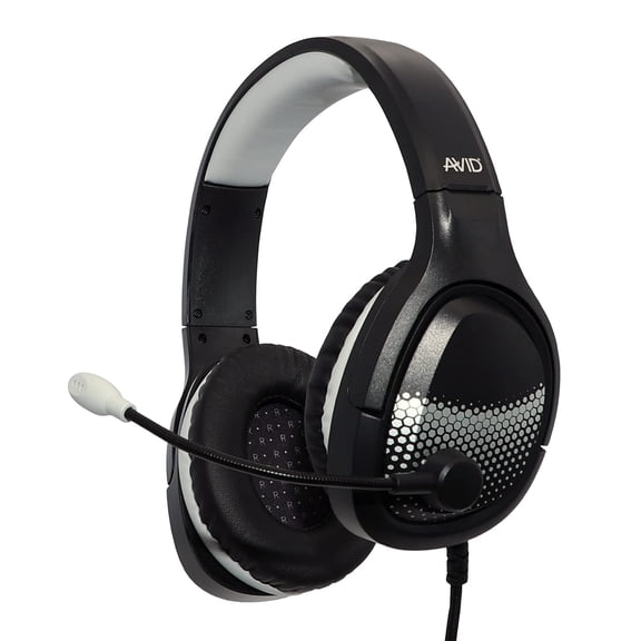 Avid Products AE-75 Deluxe Over-Ear Classroom Computer Stereo Headset TRRS Plug, Black, Great for Gaming and E-Sports