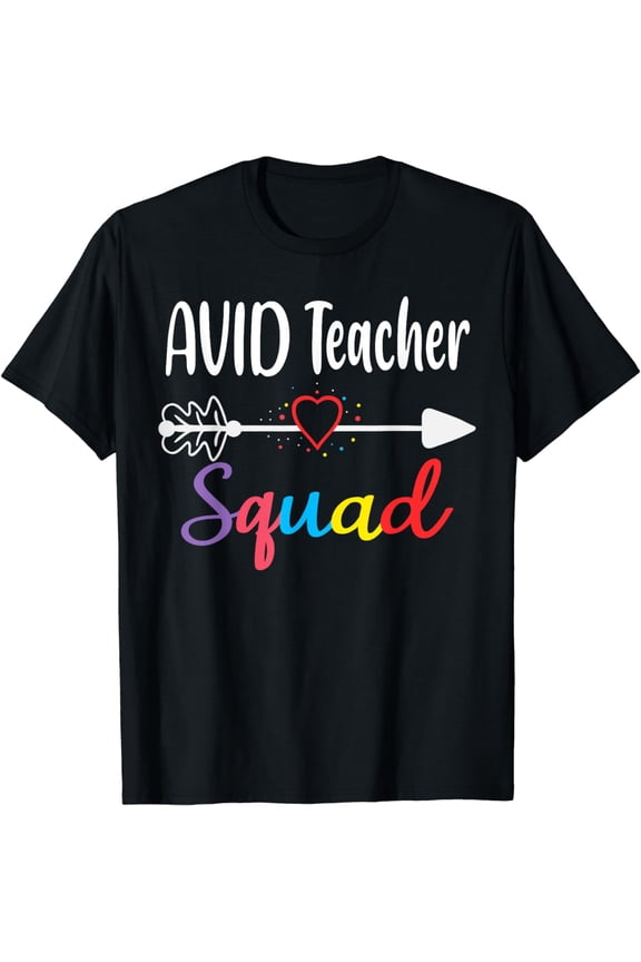AVID Teacher Squad Funny Back To School Teacher supplies T-Shirt