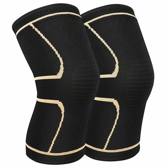 AVIDDA 2 Pack Knee Brace Support Knee Compression Sleeve for Men Women Joint Pain Relief Arthritis Meniscus Tear Injury Recovery Running Squats Weight Lifting Football