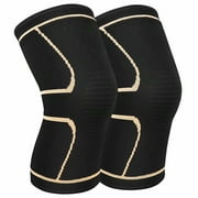 AVIDDA 2 Pack Knee Brace Support Knee Compression Sleeve for Men Women Joint Pain Relief Arthritis Meniscus Tear Injury Recovery Running Squats Weight Lifting Football