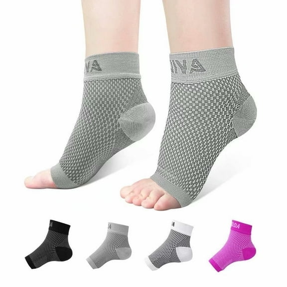 AVIDDA Ankle Brace for Men Women Pair Plantar Fasciitis Socks with Arch Support Compression Ankle Support Foot Sleeve for Achilles Tendon Support Swelling Eases Heel Pain Relief