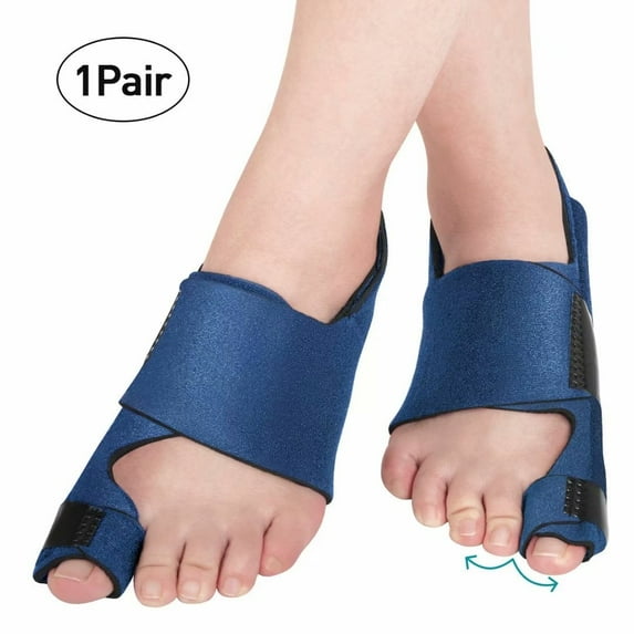 AVIDDA Bunion Corrector and Bunion Relief, Bunion Splint Big Toe Straightener Corrector Foot Pain Relief for Hallux Valgus Bunion Support Brace for Men Women Blue (One Size)