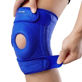 AVIDDA Knee Brace for Meniscus Tear Arthritis Pain Open Patella Stabilizers Non Slip Knee Support for Men Women Comfort Neoprene Knee Wrap for Weightlifting Running, Small, 1 Pack, Blue