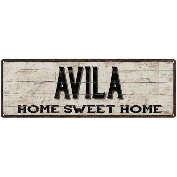 AVILA Rustic Home Sweet Home Sign Gift 8x24 Metal Decor 108240084421