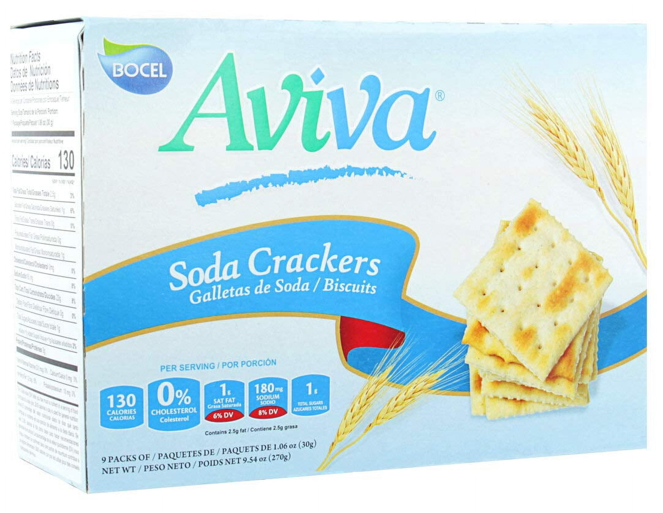 AVIVA ORIGINAL SODA CRACKERS IRF13 | INDIVIDUALLY WRAPPED FRESH | 1.06 ...