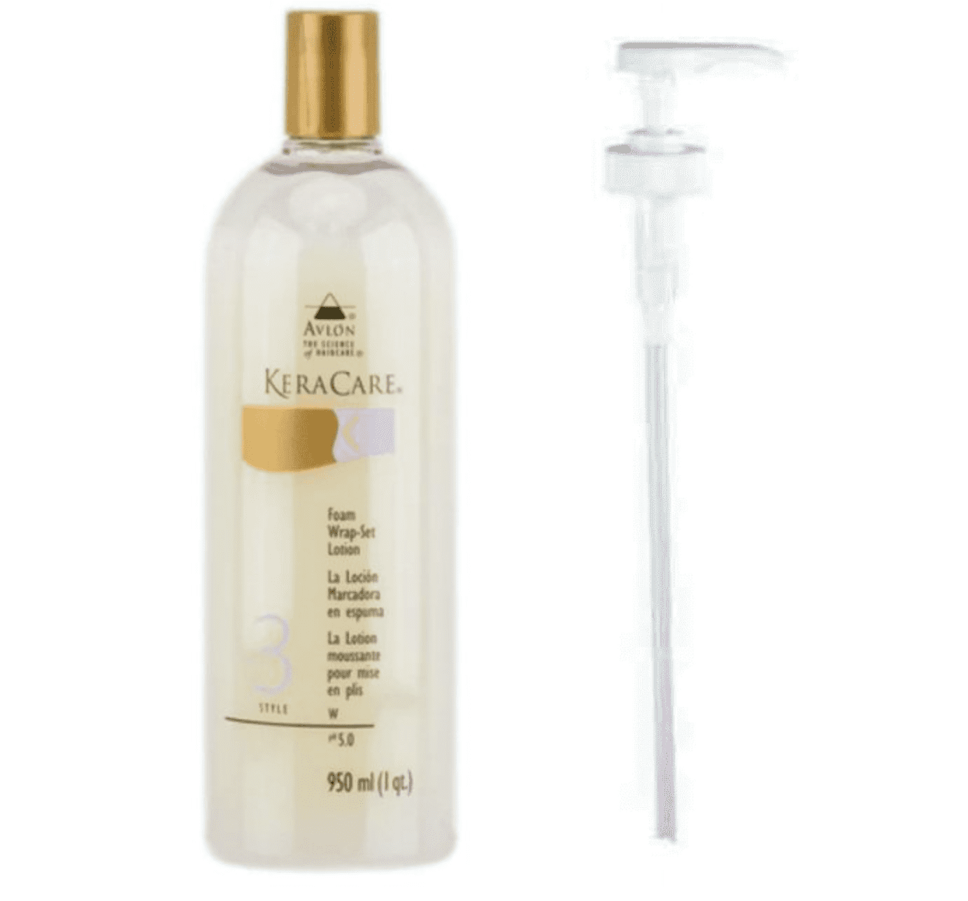 AVLON KERACARE Foam Wrap Set Lotion 950ml / 32 oz + PUMP