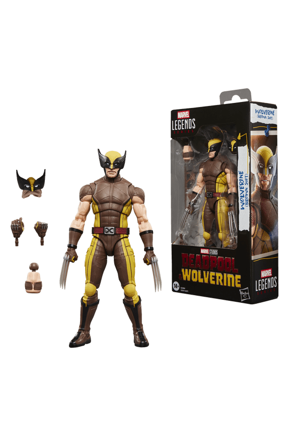 Marvel Legends Series Wolverine (Brown Suit), Movie 6" Action Figure