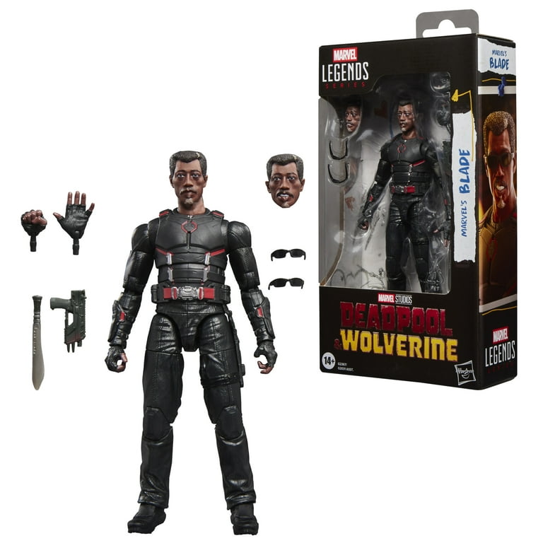 Marvel Legends Blade フィギュア バイクセット The Avengers, Marvel's Blade action figure, 6-inch, Multicolor