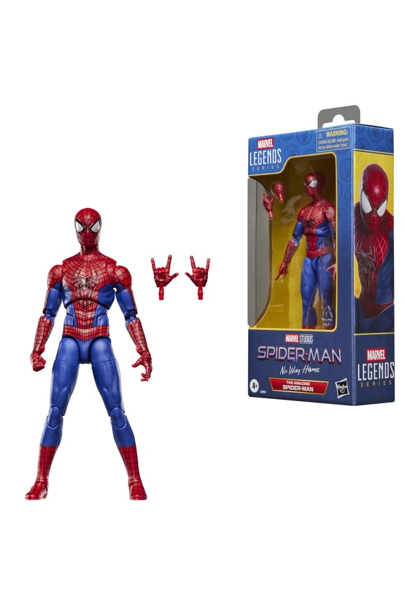Legends Series The Amazing Spider-Man, Spider-Man: No Way Home 6" Action Figure, Birthday Gifts, Ages 4+
