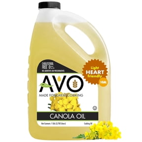 AVO Canola Oil 1 Gallon High Smoke Point Cooking Oil For Frying & Baking
