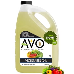 AVO Vegetable Oil -1 Gal, No Preservatives High Smoke Point Ideal For Frying & Baking