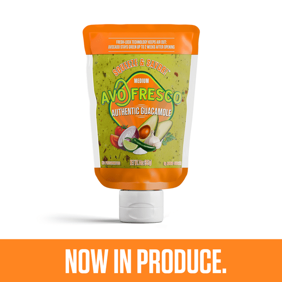 AVOFRESCO Authentic Guacamole 14 oz Squeeze - No Preservatives - Quick, Easy & No Mess!