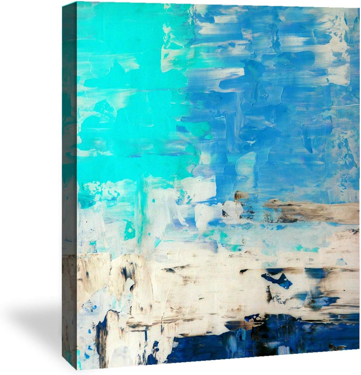 AVOI Abstract Blue Ocean- Canvas Wall Art Prints for Living Room ...