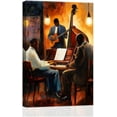 thumbnail image 1 of AVOI African American Wall Art Music Jazz Band Pictures Black Music Art Abstract Jazz Painting Musical Canvas Prints Music Men Bedroom Decor (Brown,) Unframe: 8x10in, 1 of 5